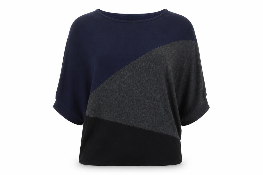 Front view of Phase Eight Women's Multicoloured Relaxed Fit Geometric Jumper XS