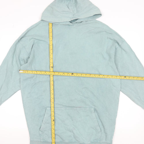 Stradivarius Women’s Blue Pullover Hoodie XS Cotton Blend Casual