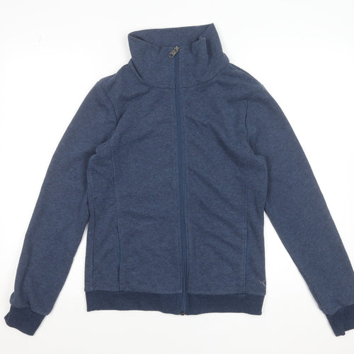 Decathlon Mens Blue Full Zip Sweatshirt M High Neck Casual