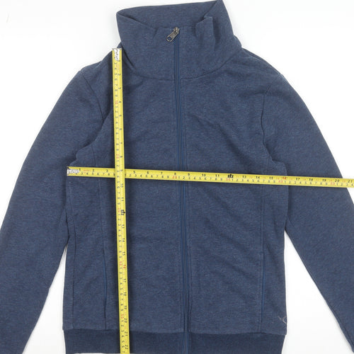 Decathlon Mens Blue Full Zip Sweatshirt M High Neck Casual