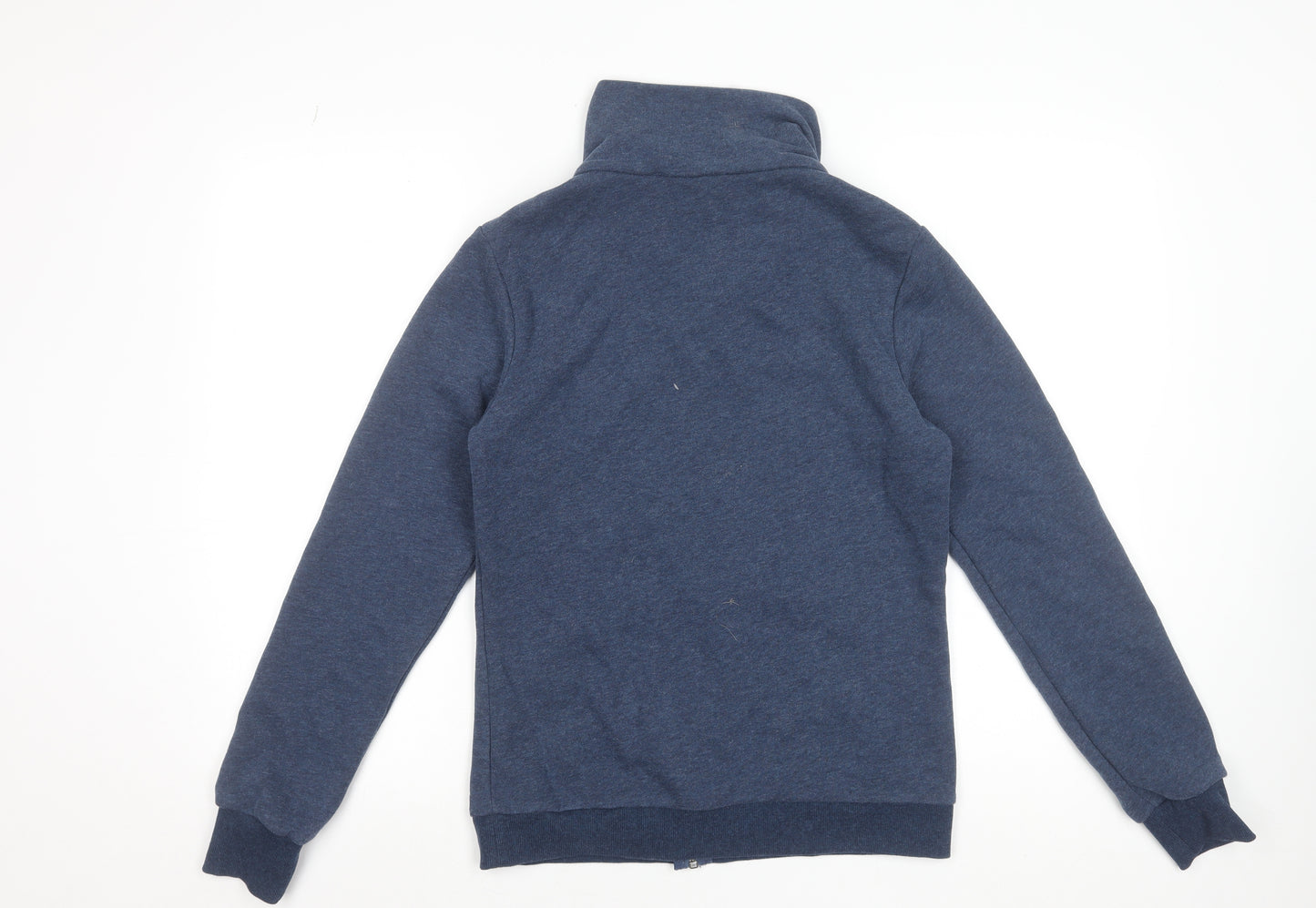 Decathlon Mens Blue Full Zip Sweatshirt M High Neck Casual