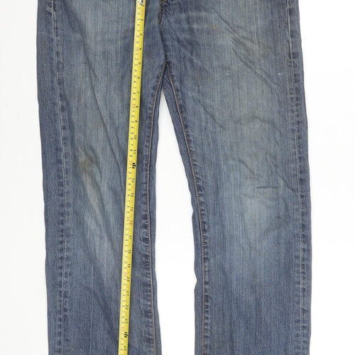 Levi's 505 Men's Blue Straight Jeans W31 L34 Classic Fit Denim