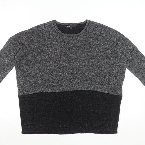 Maje Womens Grey Wool Metallic Knit Jumper Size S