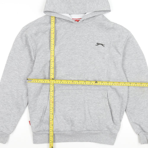 Slazenger Boys Grey Pullover Hoodie 13 Years 158cm Regular Fit