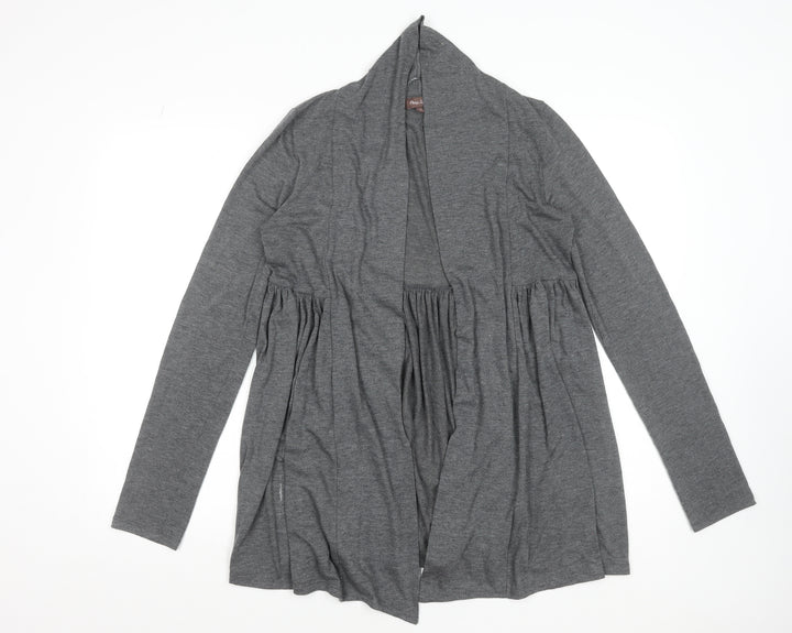 Phase Eight Women's Grey Size 12 Open Front Long Sleeve Cardigan