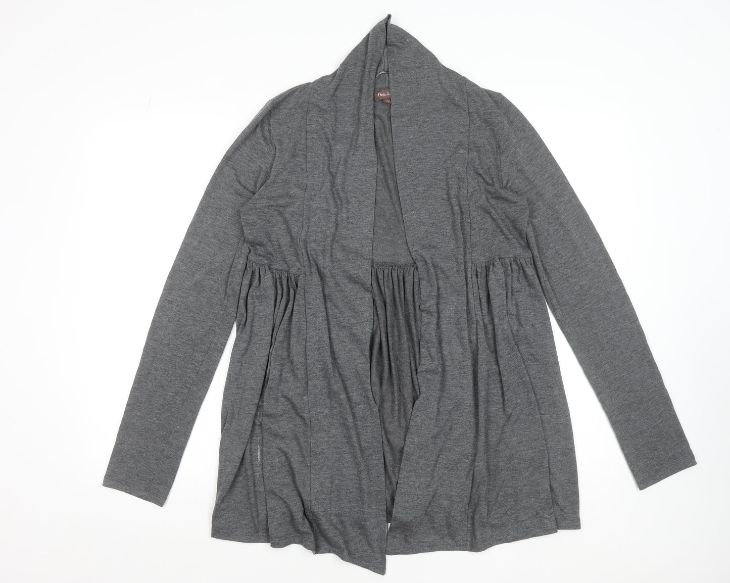 Phase Eight Women's Grey Size 12 Open Front Long Sleeve Cardigan