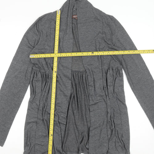 Phase Eight Women's Grey Size 12 Open Front Long Sleeve Cardigan