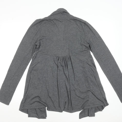 Phase Eight Women's Grey Size 12 Open Front Long Sleeve Cardigan