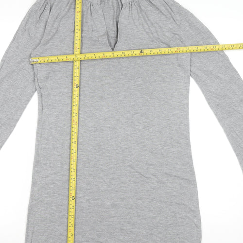 Tommy Hilfiger Women's Grey M Shift Jersey Knee Length Dress
