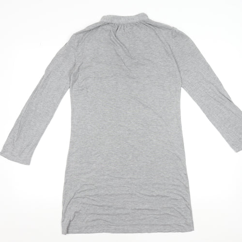 Tommy Hilfiger Women's Grey M Shift Jersey Knee Length Dress