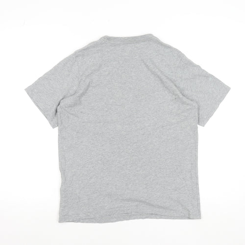 Nike Men's Grey Graphic Short Sleeve Cotton T-Shirt Size L