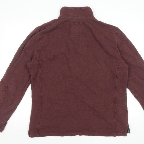 Crew Clothing Co. Men's Brown 2XL Henley Button Sweatshirt