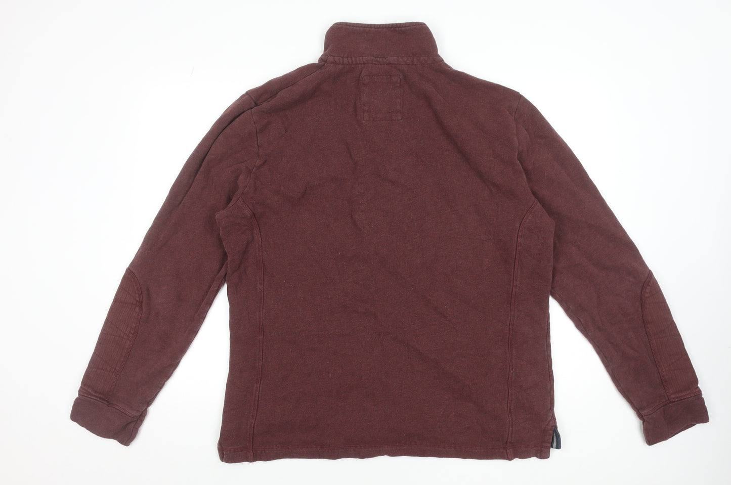 Crew Clothing Co. Men's Brown 2XL Henley Button Sweatshirt