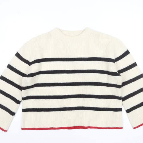 Golden Days Paris Women's Ivory Striped Knit Jumper, One Size