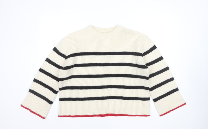 Golden Days Paris Women's Ivory Striped Knit Jumper, One Size