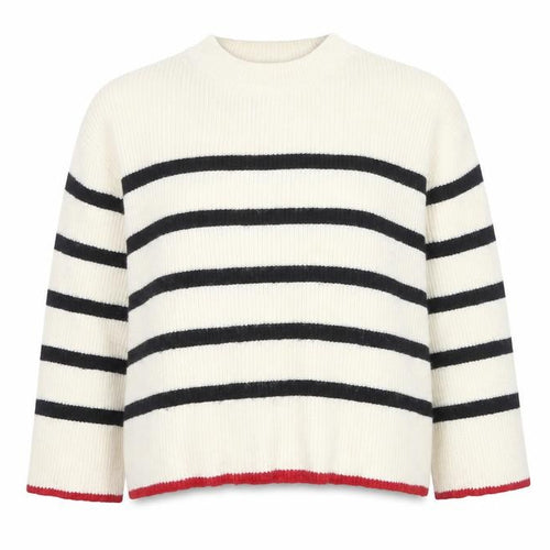 Golden Days Paris Women's Ivory Striped Knit Jumper, One Size