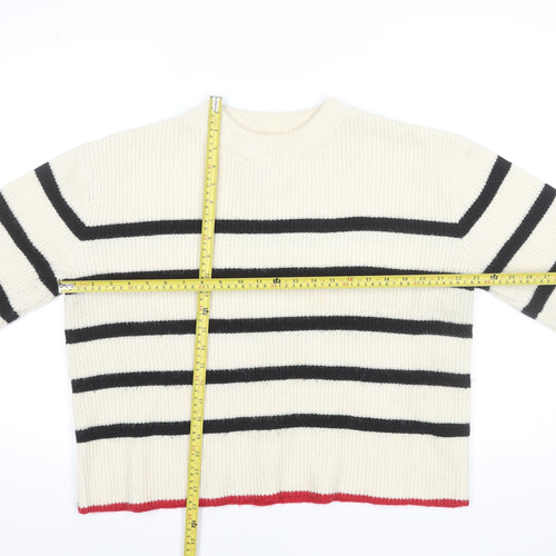 Golden Days Paris Women's Ivory Striped Knit Jumper, One Size