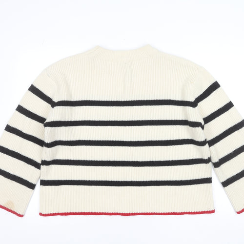 Golden Days Paris Women's Ivory Striped Knit Jumper, One Size