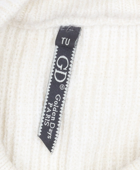 Golden Days Paris Women's Ivory Striped Knit Jumper, One Size