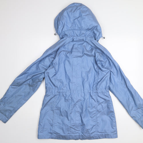 First Avenue Women's Blue Hooded Parka Jacket Size 12