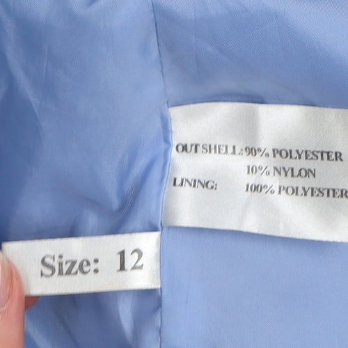 First Avenue Women's Blue Hooded Parka Jacket Size 12
