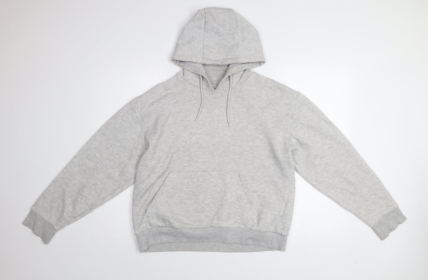 McKenzie Women’s Grey Cotton Blend Pullover Hoodie UK 10