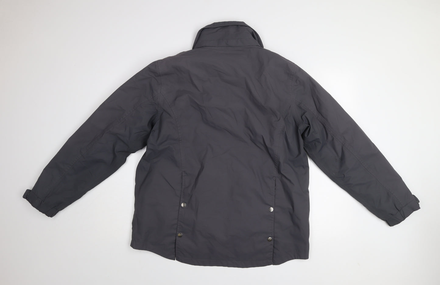 Joules Womens Grey Waterproof Mid-Length Rain Coat Jacket UK 14