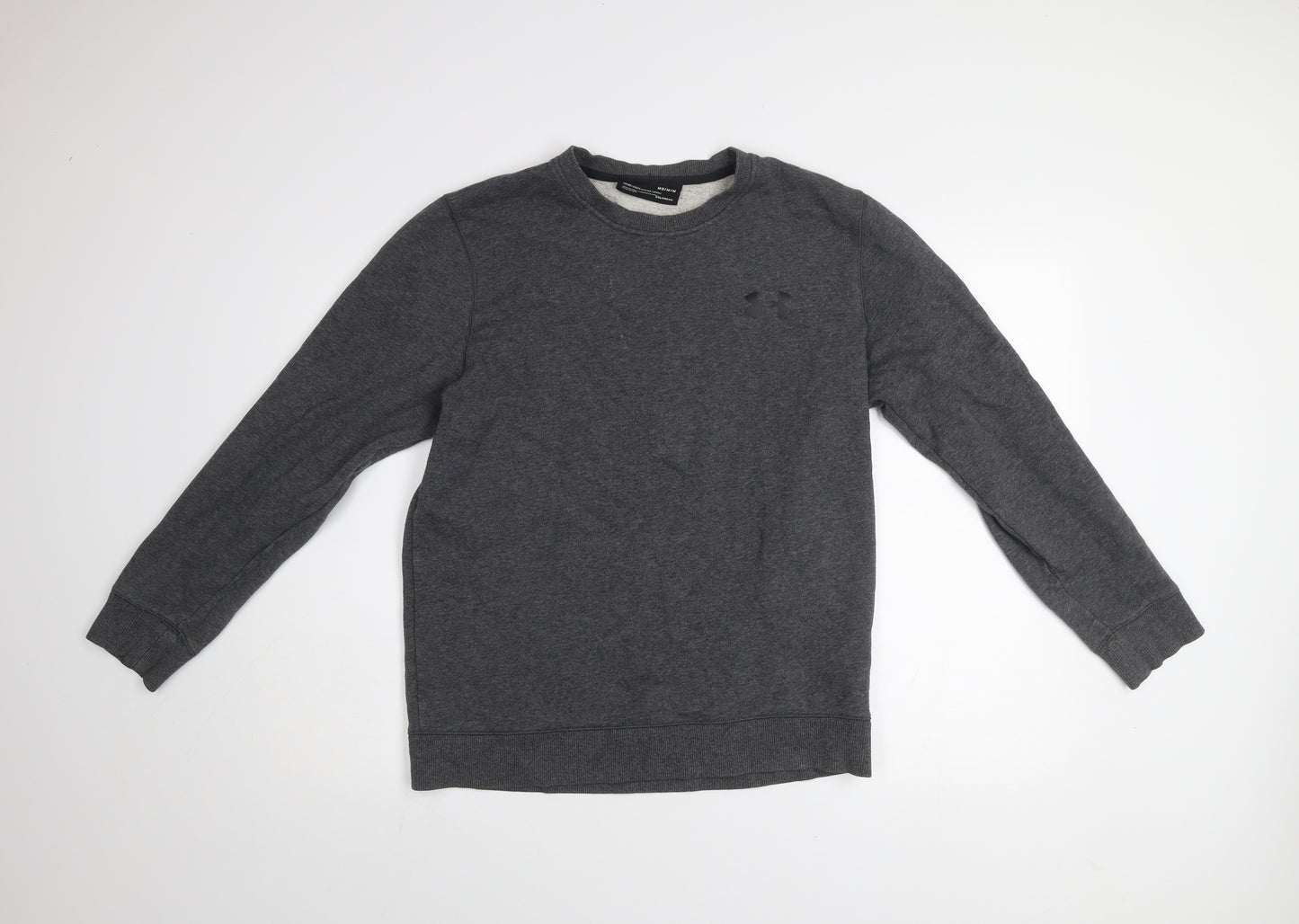 Under Armour Men’s Grey ColdGear Fleece Pullover Sweatshirt M