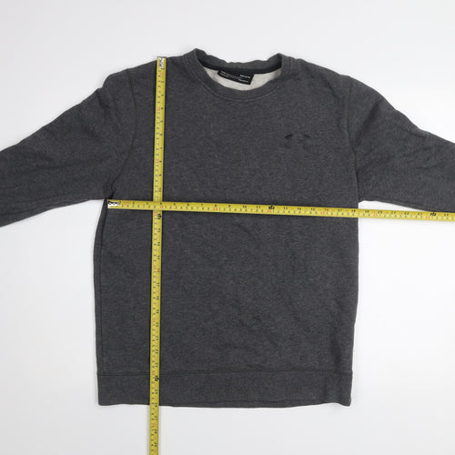 Under Armour Men’s Grey ColdGear Fleece Pullover Sweatshirt M