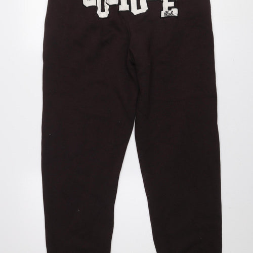 Couture Womens Brown Jogger Fleece Activewear Trousers Size 10