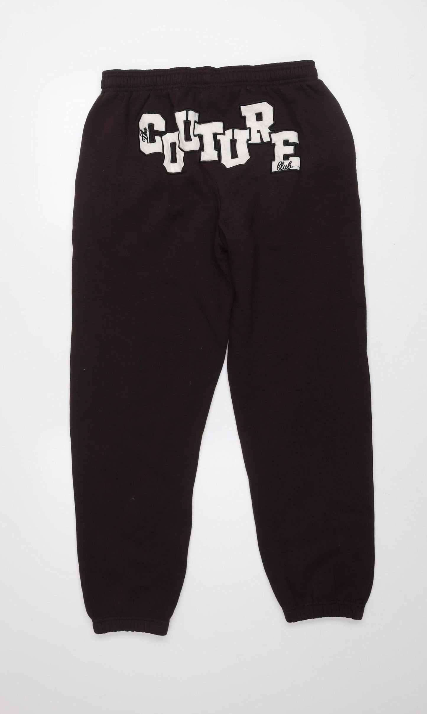 Couture Womens Brown Jogger Fleece Activewear Trousers Size 10