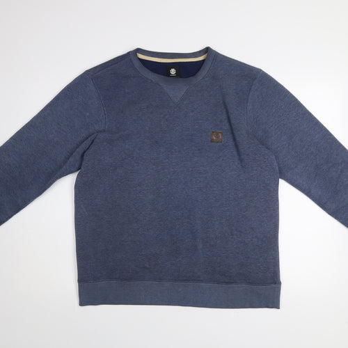 Element Men's Blue Crew Neck Pullover Sweatshirt Size L