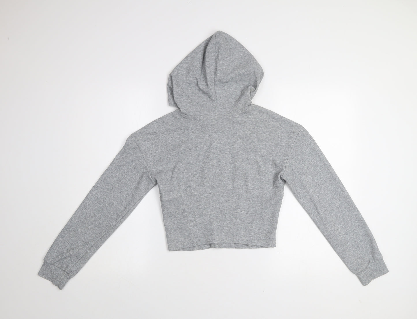 By Swan Women’s Grey Pullover Cropped Hoodie Size S