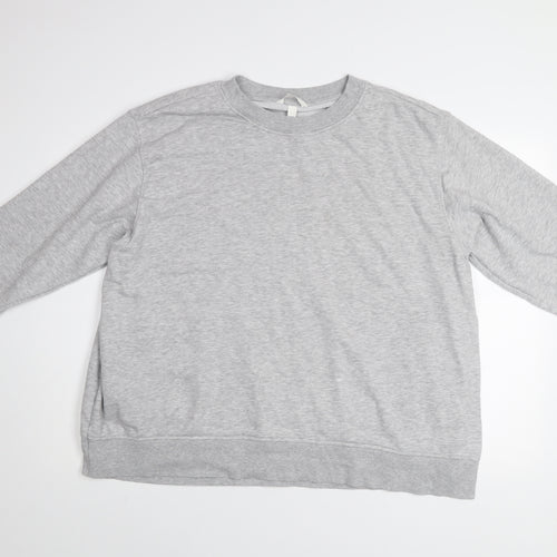 H&M Mama Women's Grey XL Pullover Sweatshirt - Soft Cotton Blend