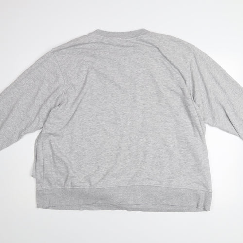 H&M Mama Women's Grey XL Pullover Sweatshirt - Soft Cotton Blend