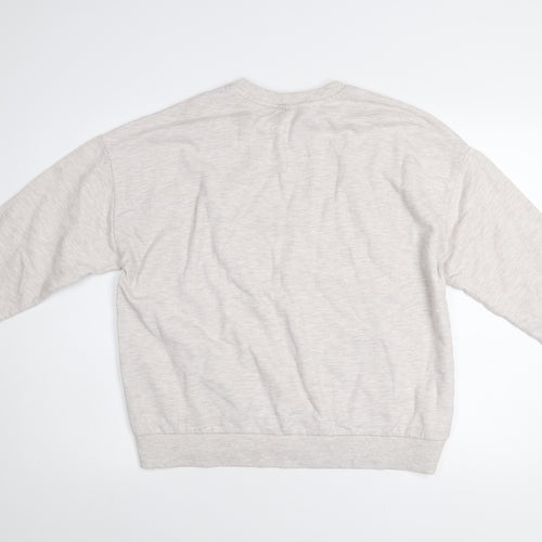 Disney Women Beige Dumbo Graphic Pullover Sweatshirt Size L