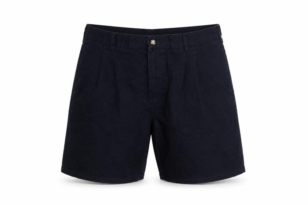 St. Bernard Men's Blue Chino Shorts Size 40 Regular Fit Casual Cotton