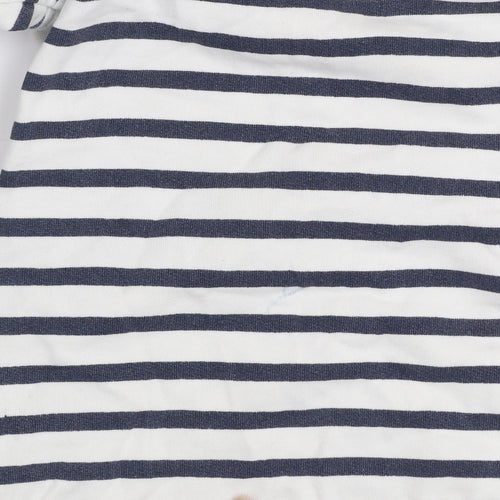 John Lewis Anyday Women’s White Navy Striped Pullover Sweatshirt M