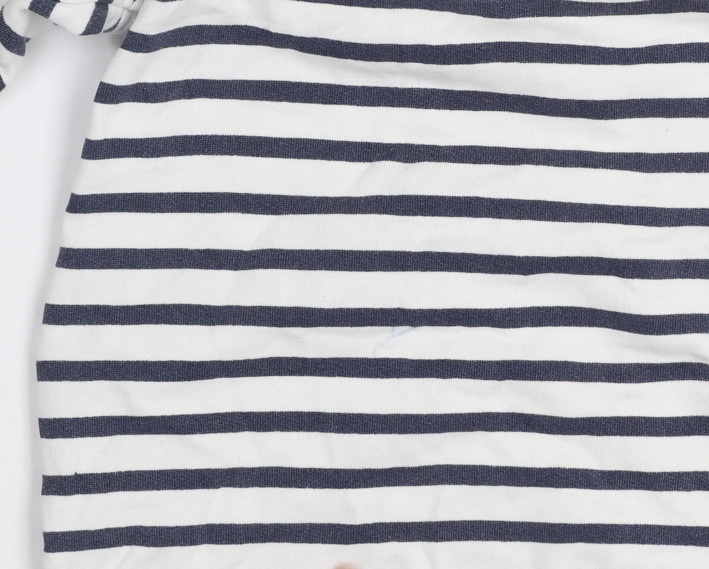 John Lewis Anyday Women’s White Navy Striped Pullover Sweatshirt M
