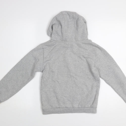 Mountain Warehouse Boys Grey Pullover Hoodie 9-10 Years Cotton Blend Graphic Print