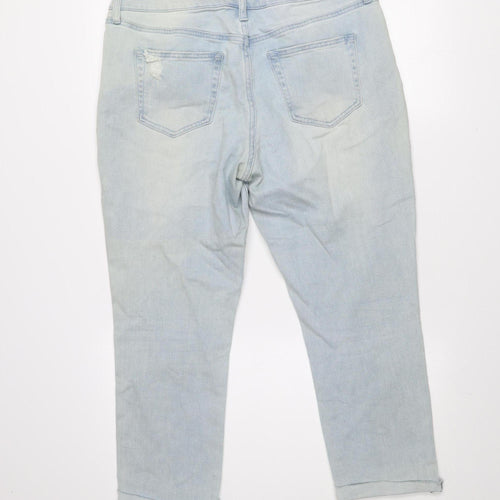 Denim 365 Women's Light Blue Distressed Skinny Jeans Size 12