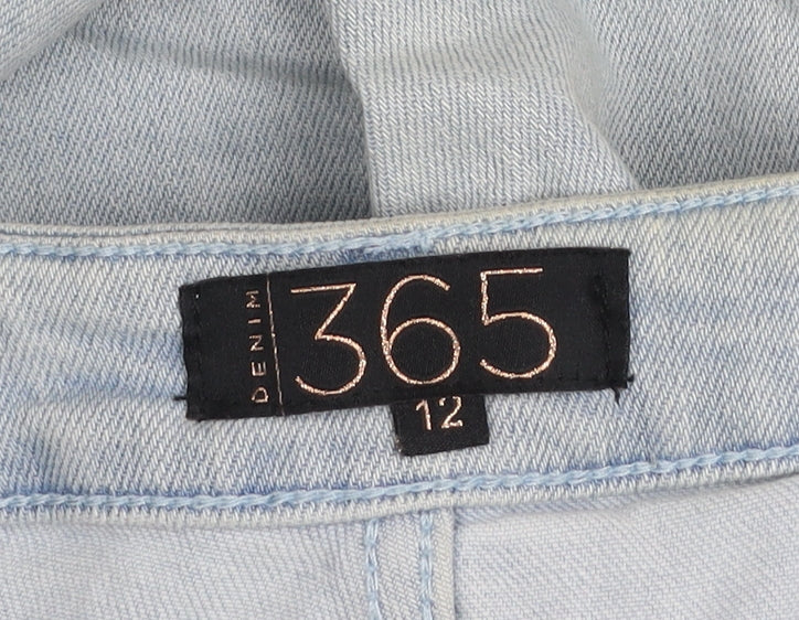 Denim 365 Women's Light Blue Distressed Skinny Jeans Size 12