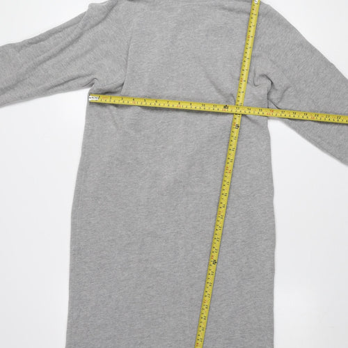 Great Plains Women Grey Size 10 Bodycon Knit Turtleneck Dress