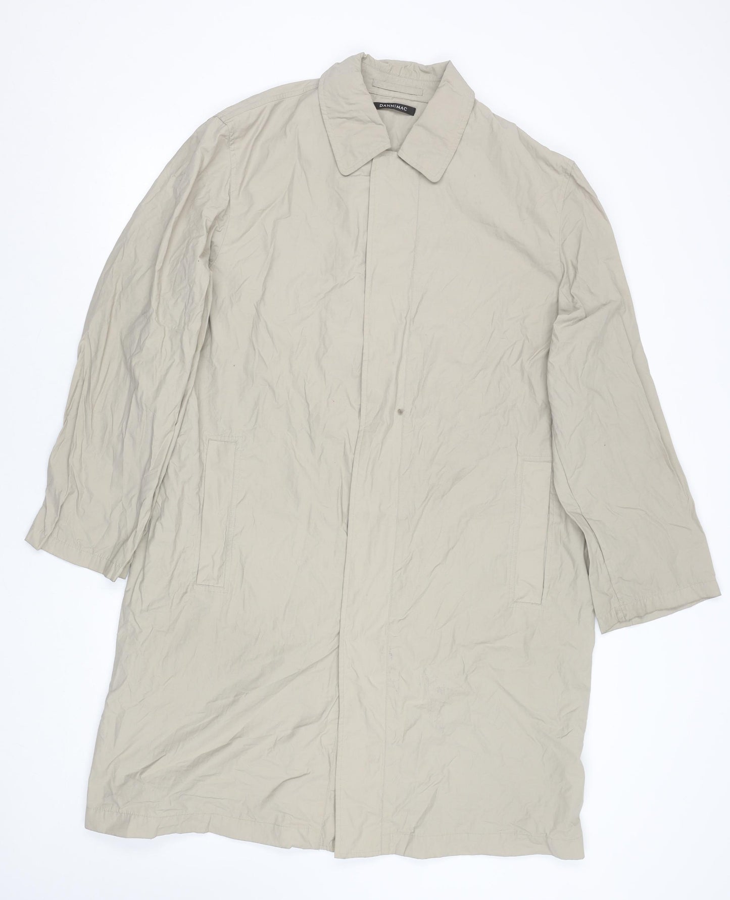 Dannimac Men's Beige S Long Waterproof Rain Coat