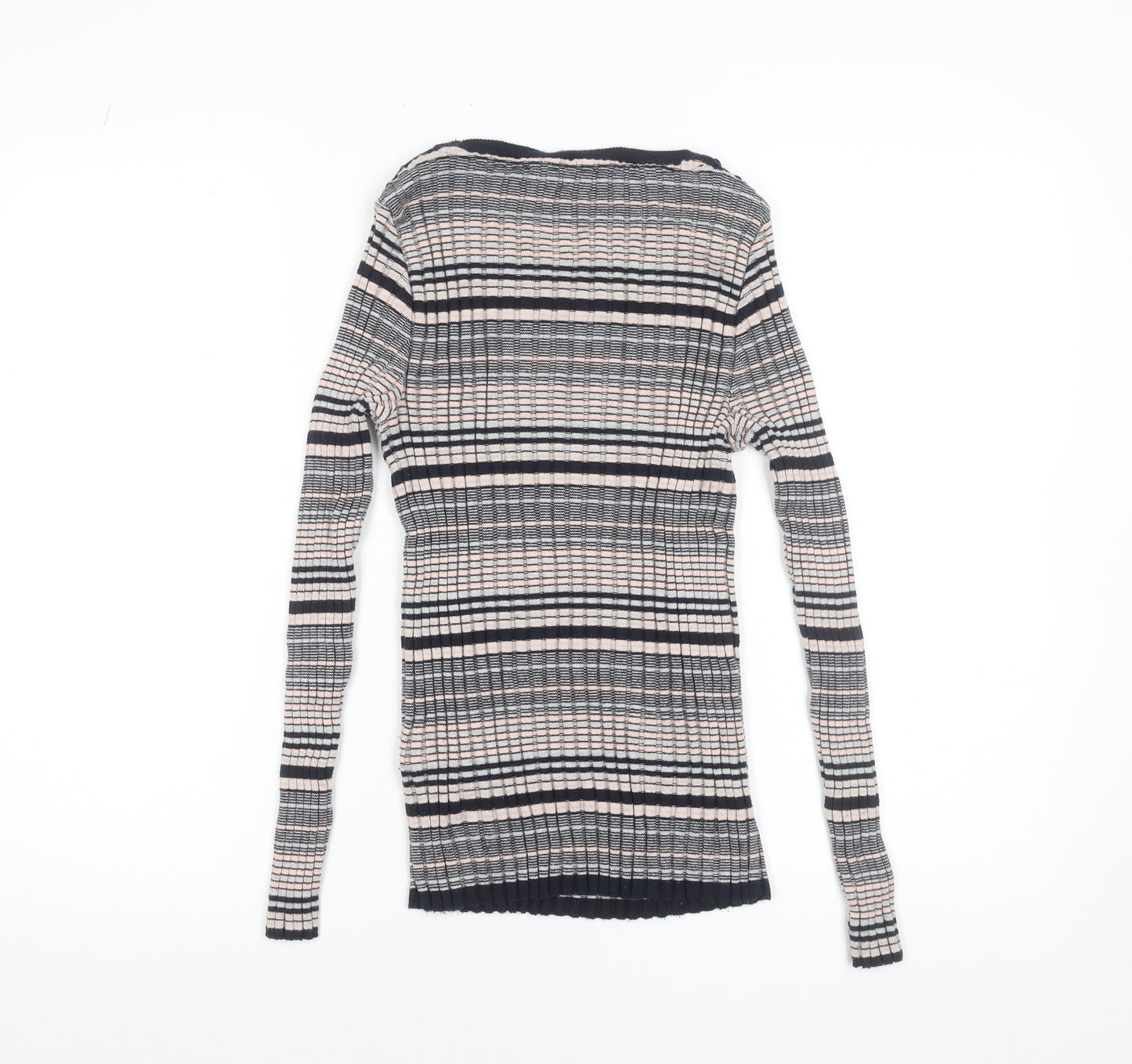 Dorothy Perkins Women’s Multicoloured Stripe Slim Fit Knit Jumper Size 12