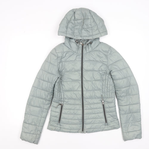 Primark Women’s Grey 2XS Puffer Hooded Jacket