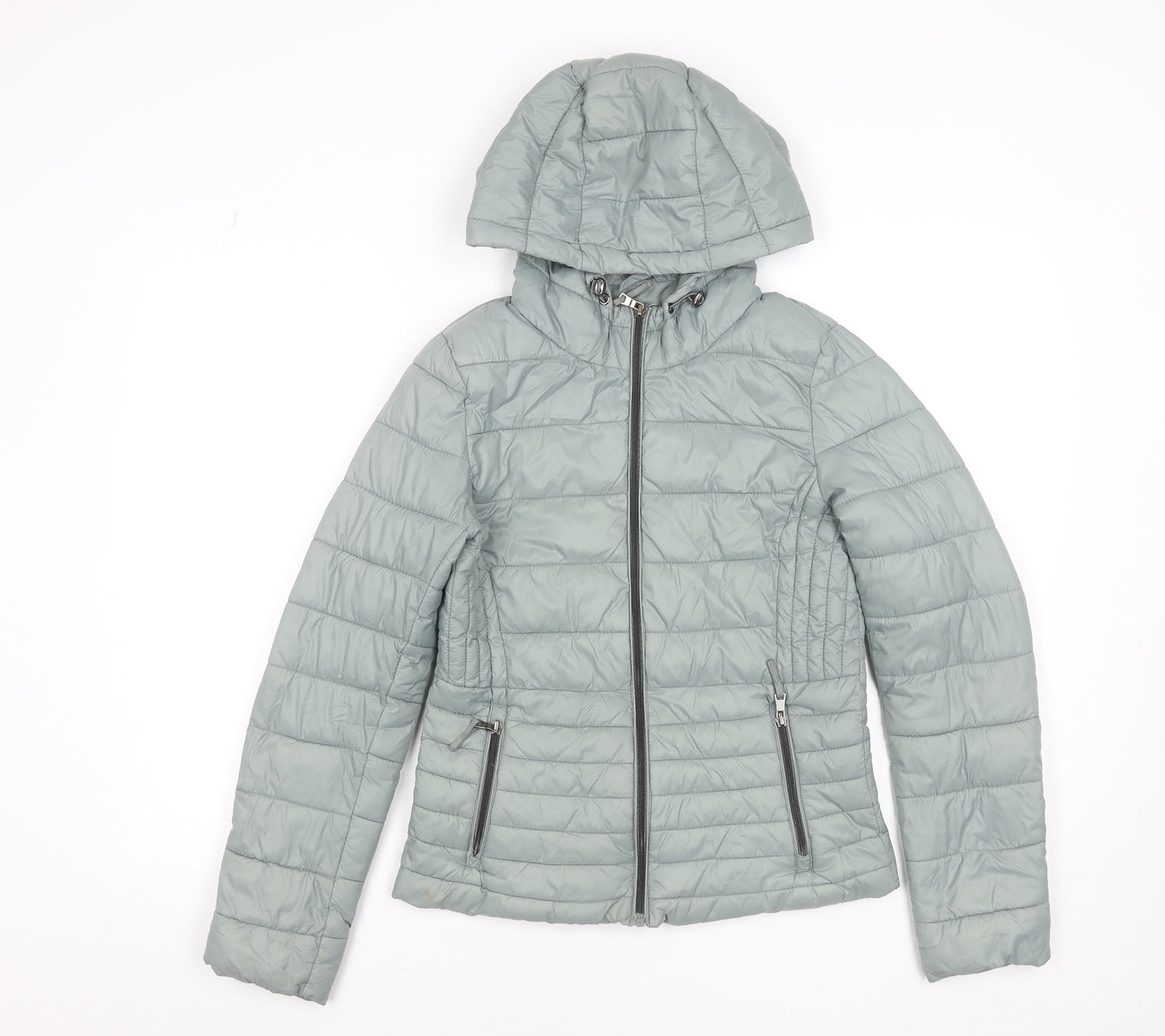 Primark Women’s Grey 2XS Puffer Hooded Jacket