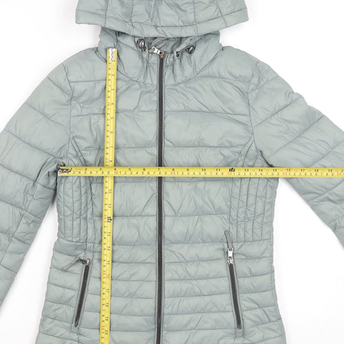 Primark Women’s Grey 2XS Puffer Hooded Jacket