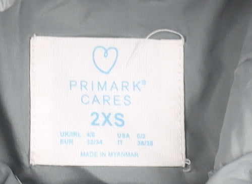 Primark Women’s Grey 2XS Puffer Hooded Jacket