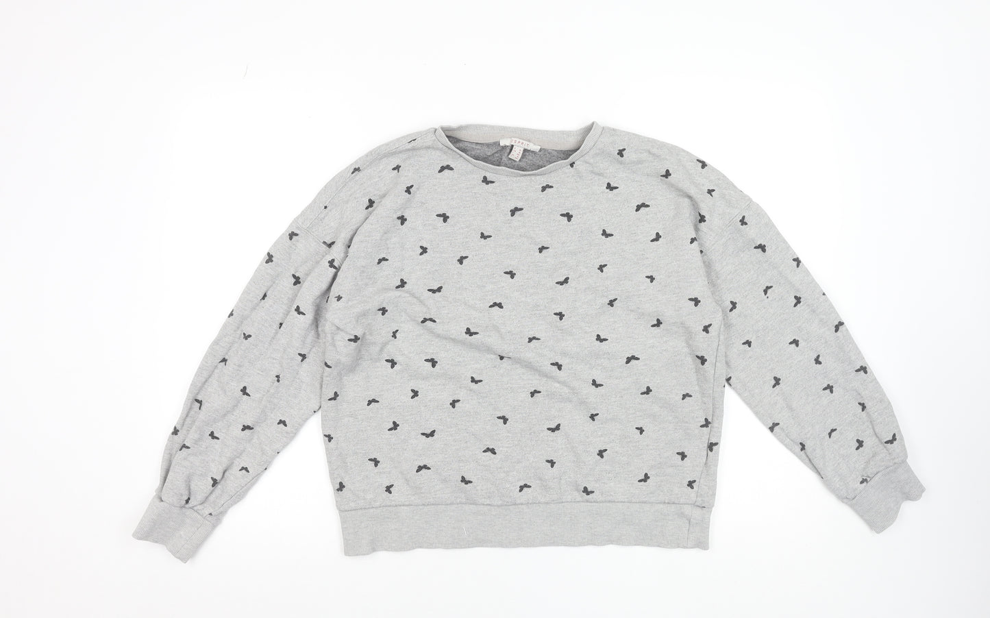Esprit Womens Grey Butterfly Print XL Sweatshirt